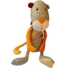 Sigikid Germany Patchwork Sweety Tiger Kitty Cat Plush Stuffed Animal Multicolor